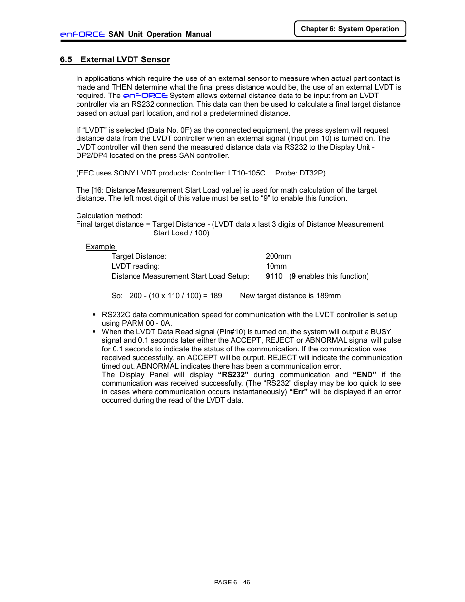 FEC DSP1500 (SAN3) User Manual | Page 46 / 46