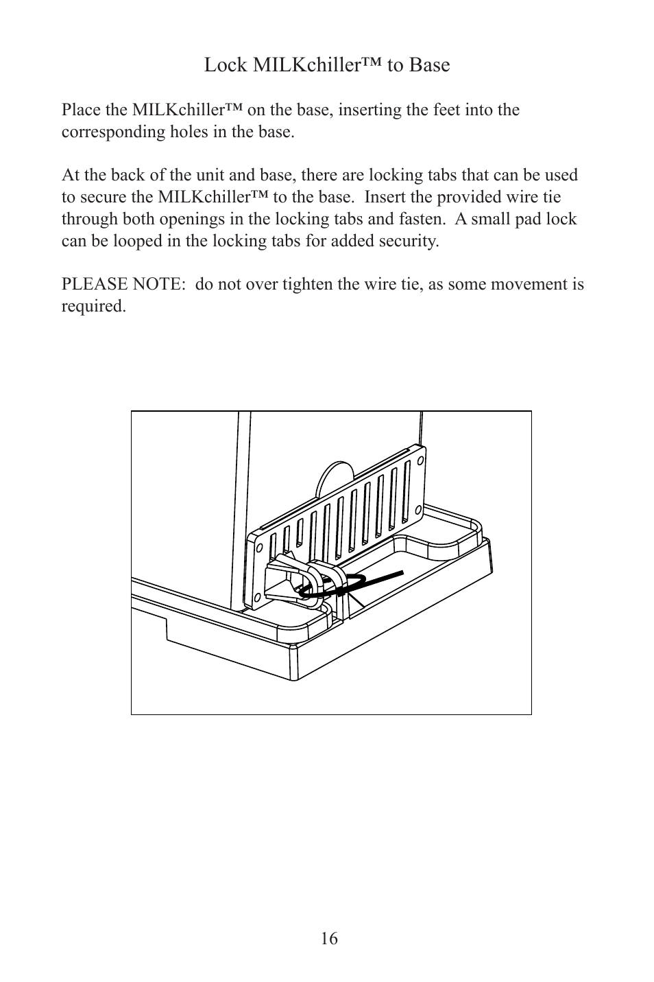 Lock milkchiller™ to base | Frieling MILKchiller™ 0601 User Manual | Page 16 / 25