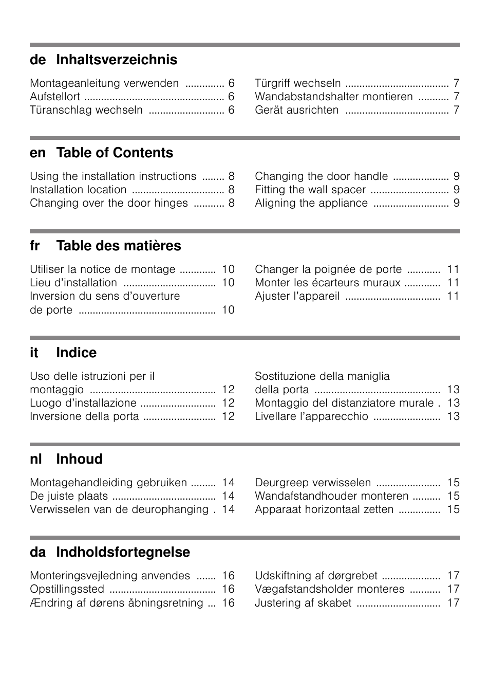 Bosch KGN49VW20 User Manual | Page 3 / 43