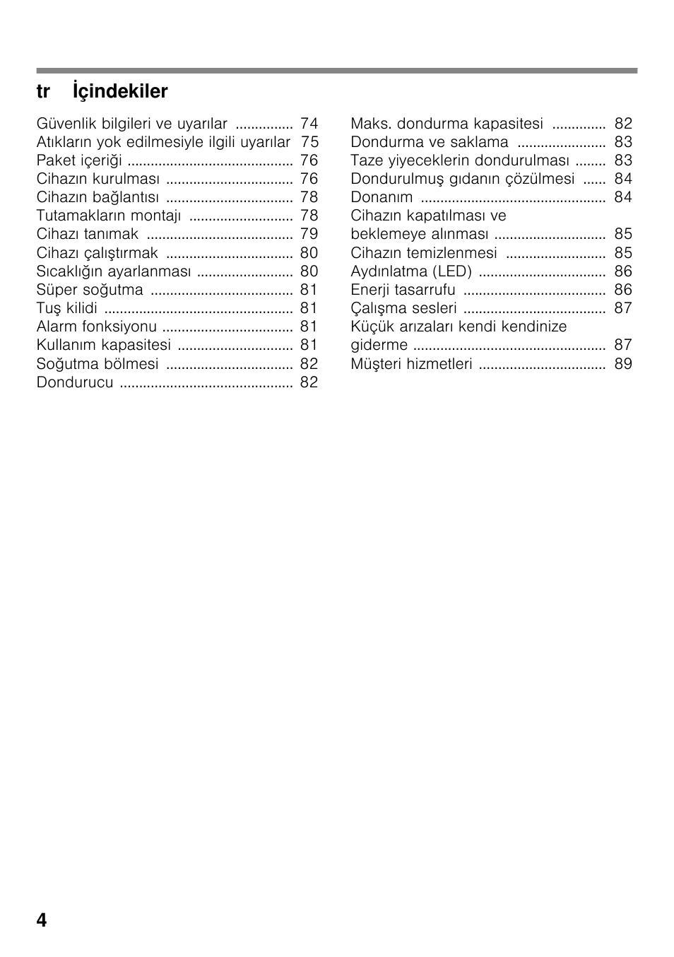 Bosch KDN64VL20N Frigo-congelatore da libero posizionamento Inox look User Manual | Page 4 / 93