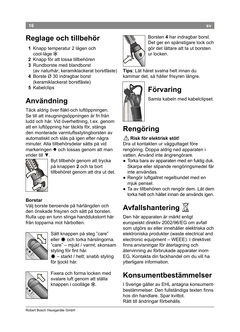 Bosch PHA2302 User Manual | Page 18 / 46