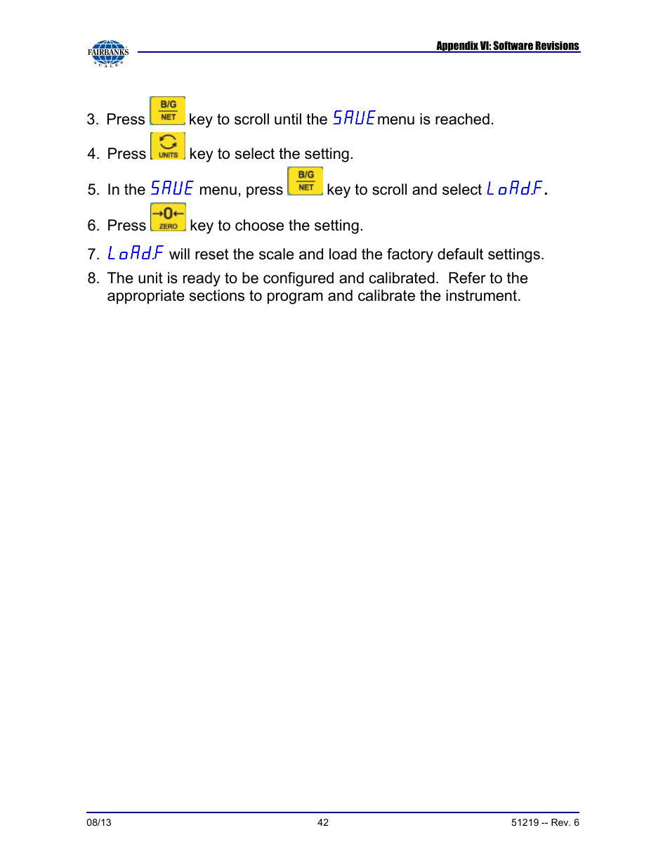 Fairbanks FB1100 Series Yellow Jacket FS Package (30047, 30048) User Manual | Page 42 / 70