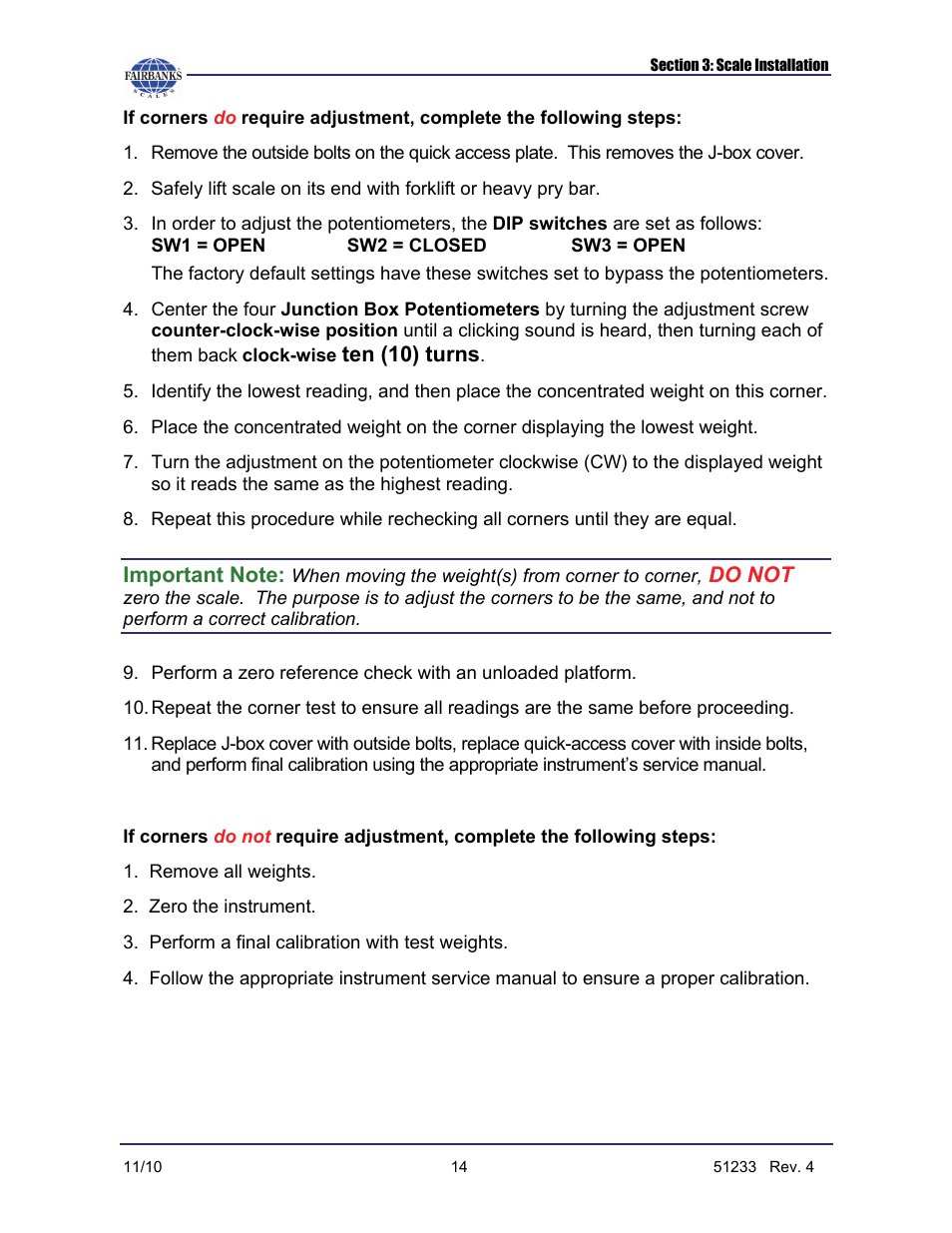 Fairbanks FB1100 Series Yellow Jacket FS Package (30047, 30048) User Manual | Page 58 / 70