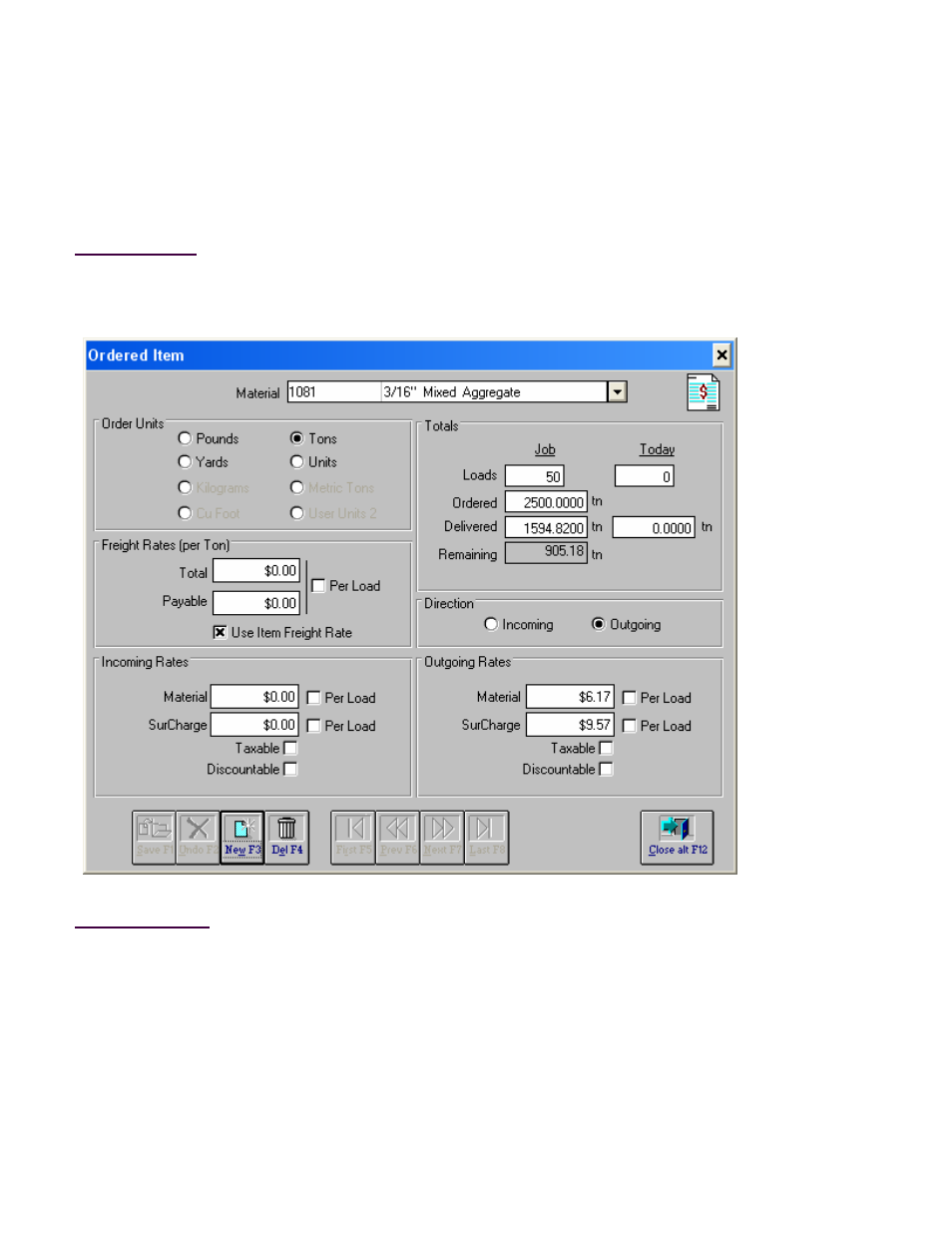 Ordered item | Fairbanks InterAct FB3000 Series User Manual | Page 62 / 232