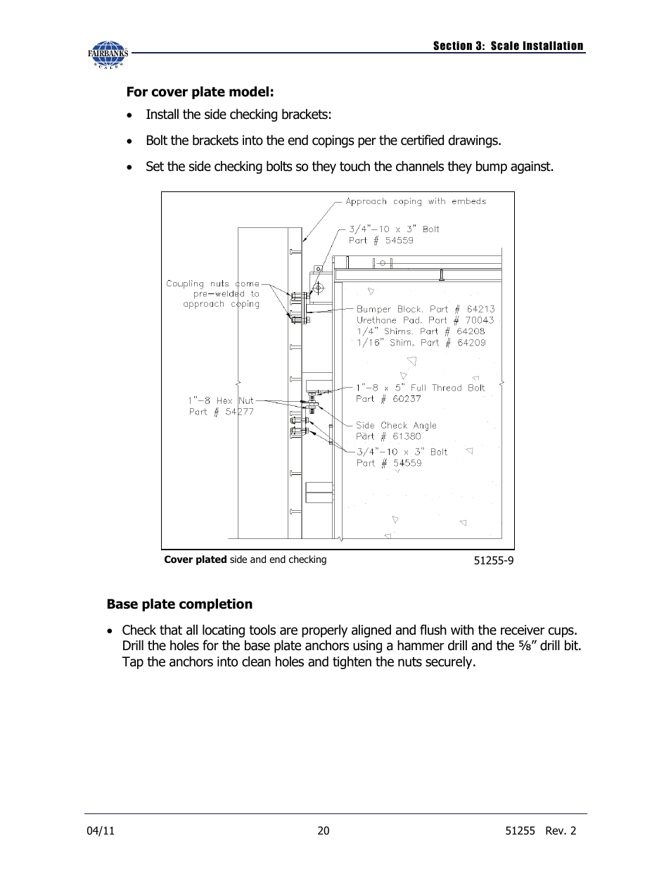 Fairbanks Trident Precast Concrete Deck Truck Scale User Manual | Page 20 / 40