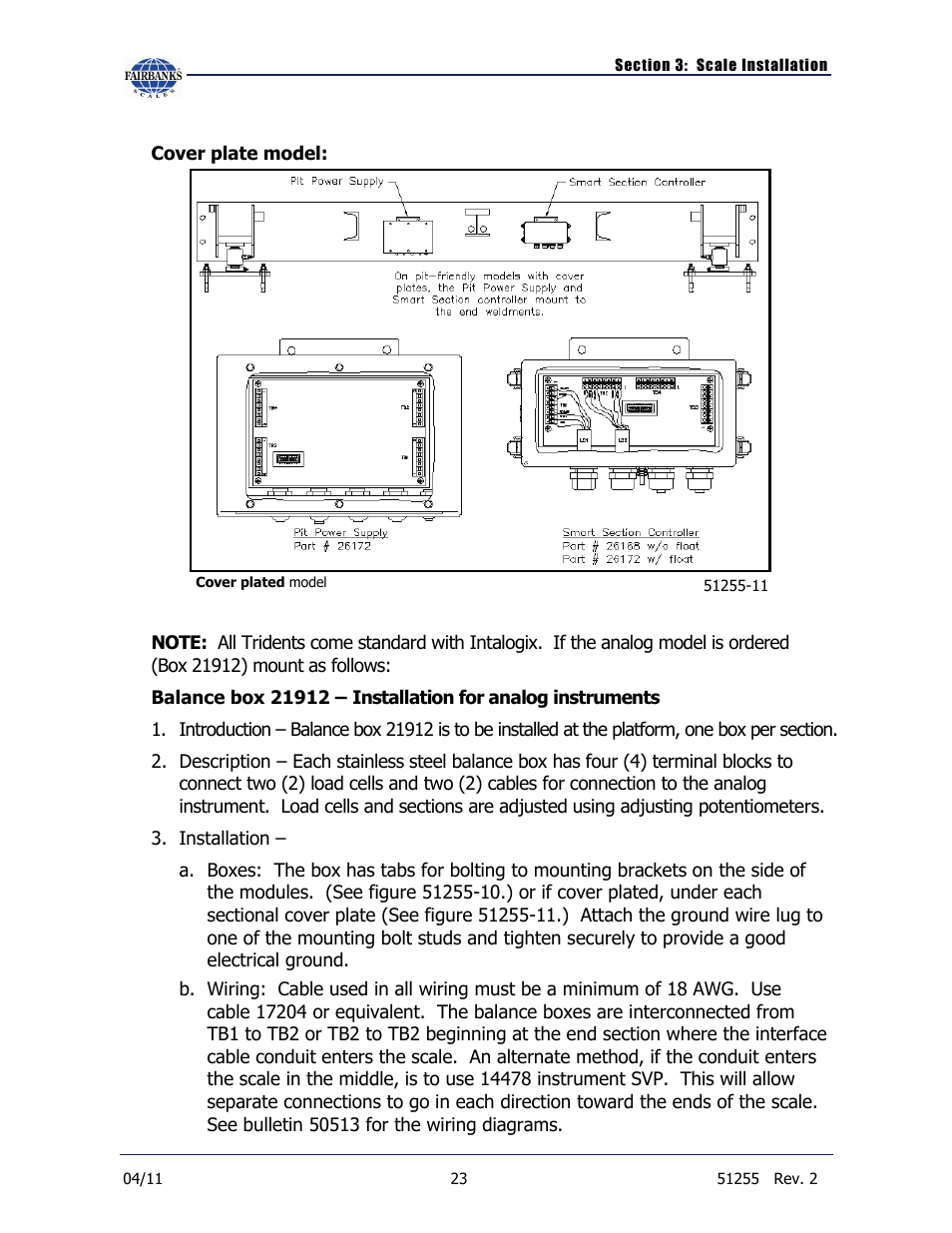 Fairbanks Trident Precast Concrete Deck Truck Scale User Manual | Page 23 / 40