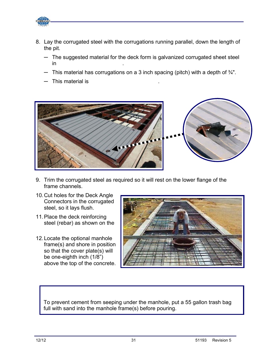 Completing scale construction, continued, Helpful tip | Fairbanks Tundra Series Truck Scale User Manual | Page 31 / 55