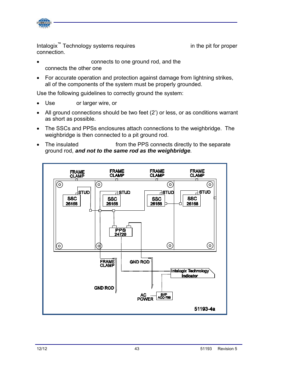 Grounding the scale | Fairbanks Tundra Series Truck Scale User Manual | Page 43 / 55