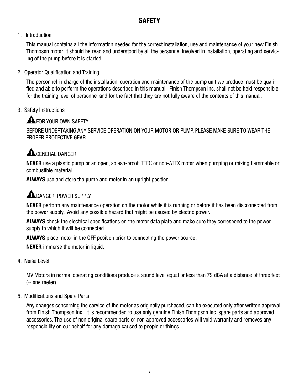 Finish Thompson M3V-UK 103013 & up User Manual | Page 5 / 8