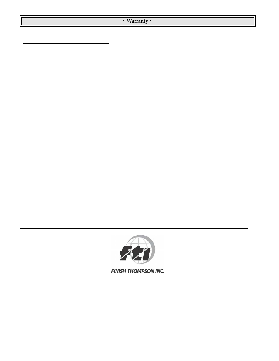 Finish Thompson BE-55C User Manual | Page 40 / 40
