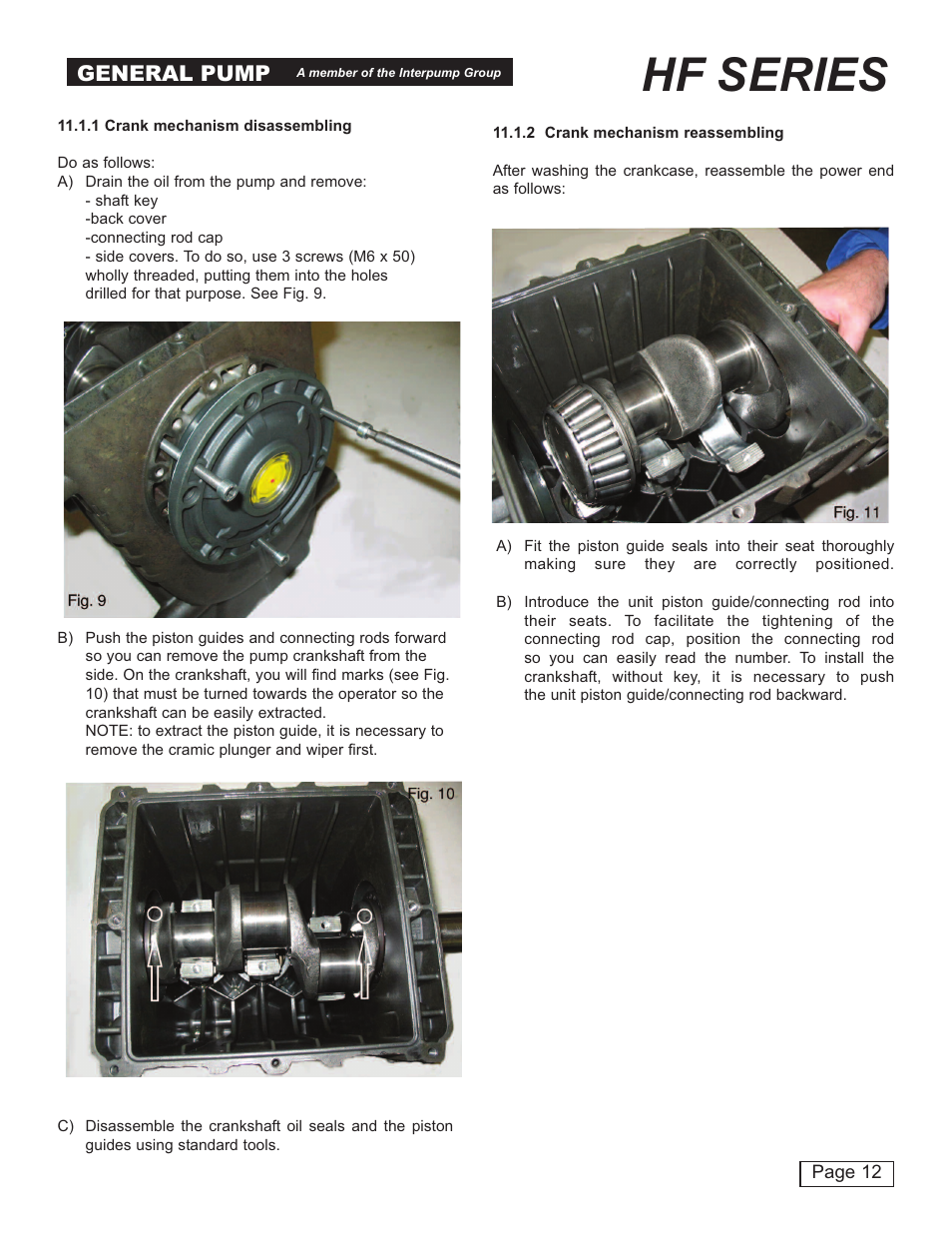 Hf series, General pump | General Pump HF Owner Manual User Manual | Page 12 / 24