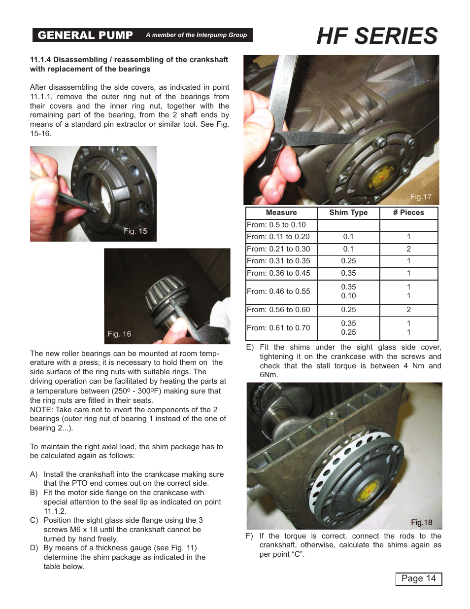 Hf series, General pump | General Pump HF Owner Manual User Manual | Page 14 / 24