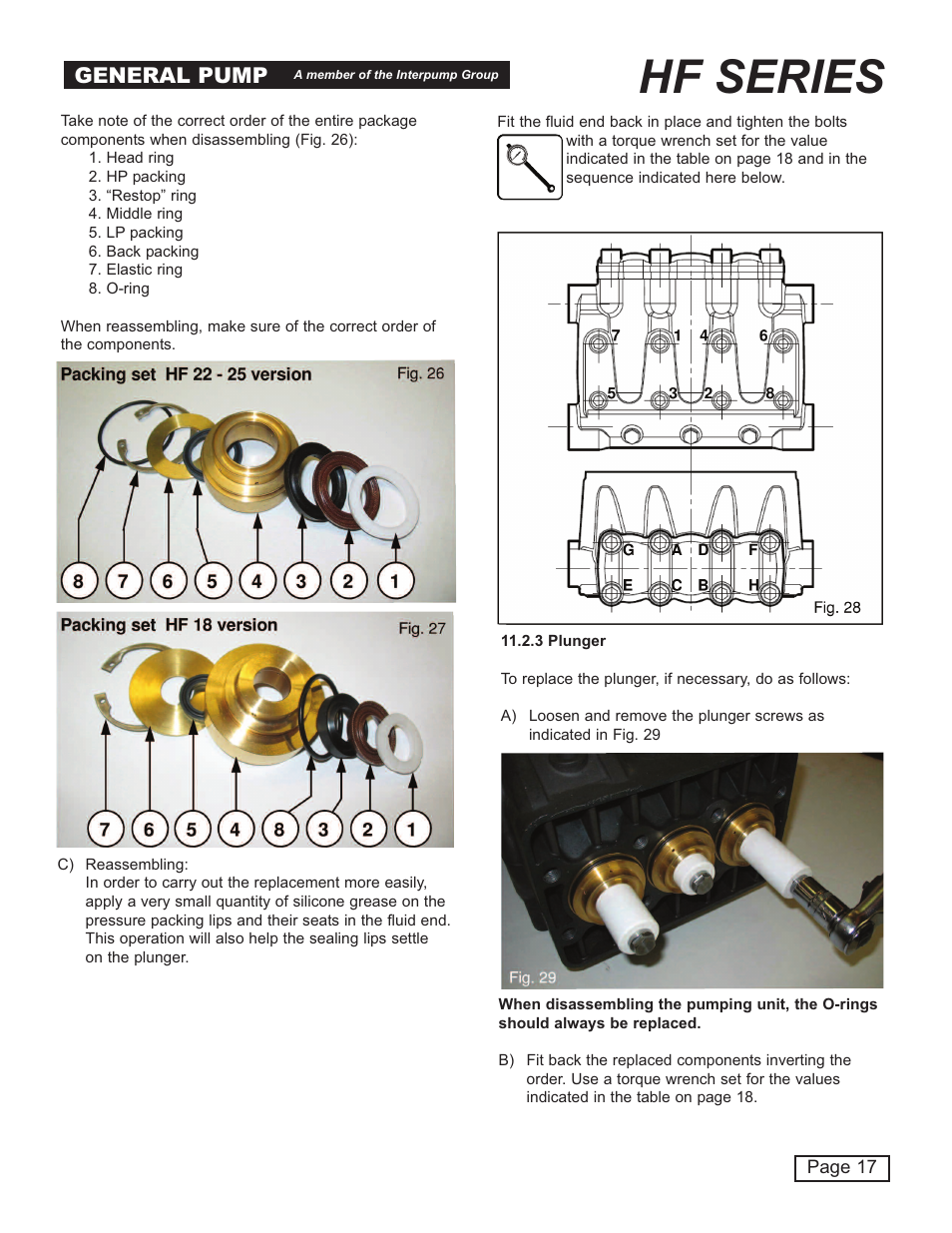 Hf series, General pump | General Pump HF Owner Manual User Manual | Page 17 / 24