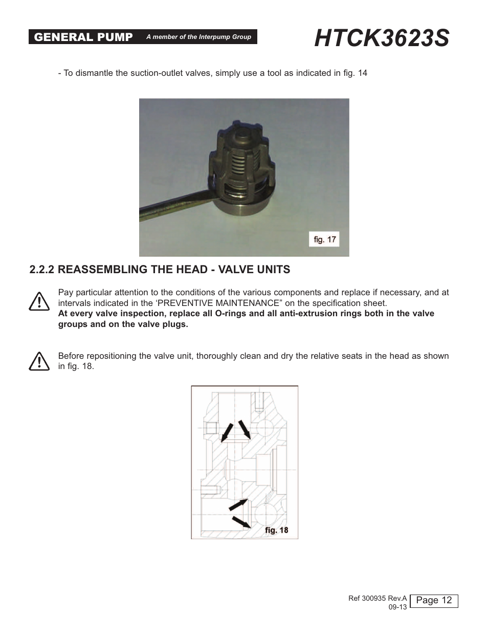 Htck3623s | General Pump HTCK3623S User Manual | Page 12 / 19