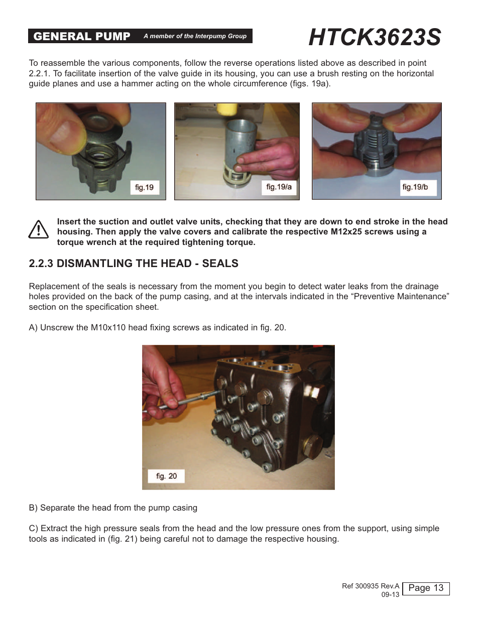 Htck3623s | General Pump HTCK3623S User Manual | Page 13 / 19