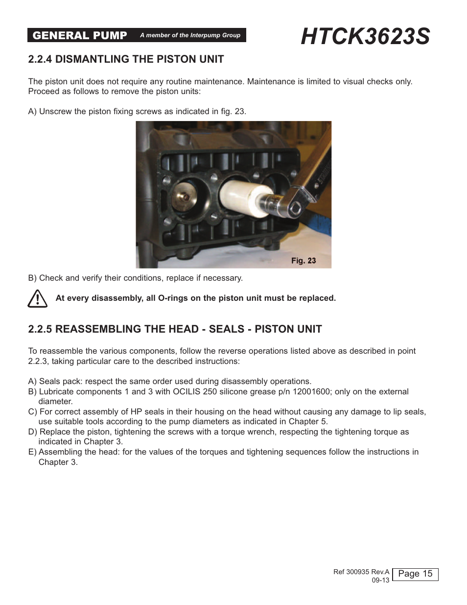 Htck3623s | General Pump HTCK3623S User Manual | Page 15 / 19