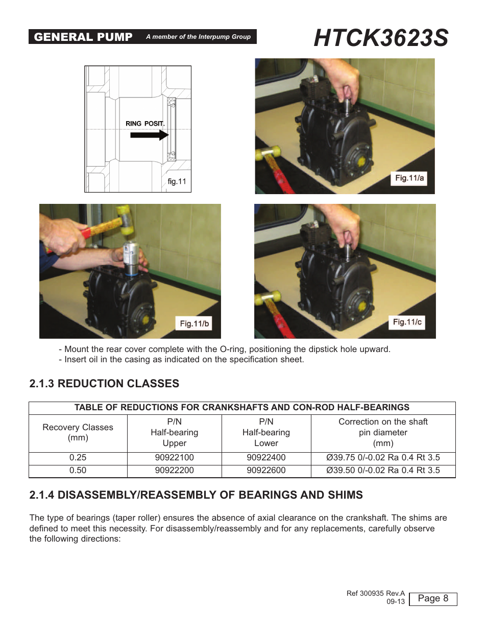 Htck3623s | General Pump HTCK3623S User Manual | Page 8 / 19