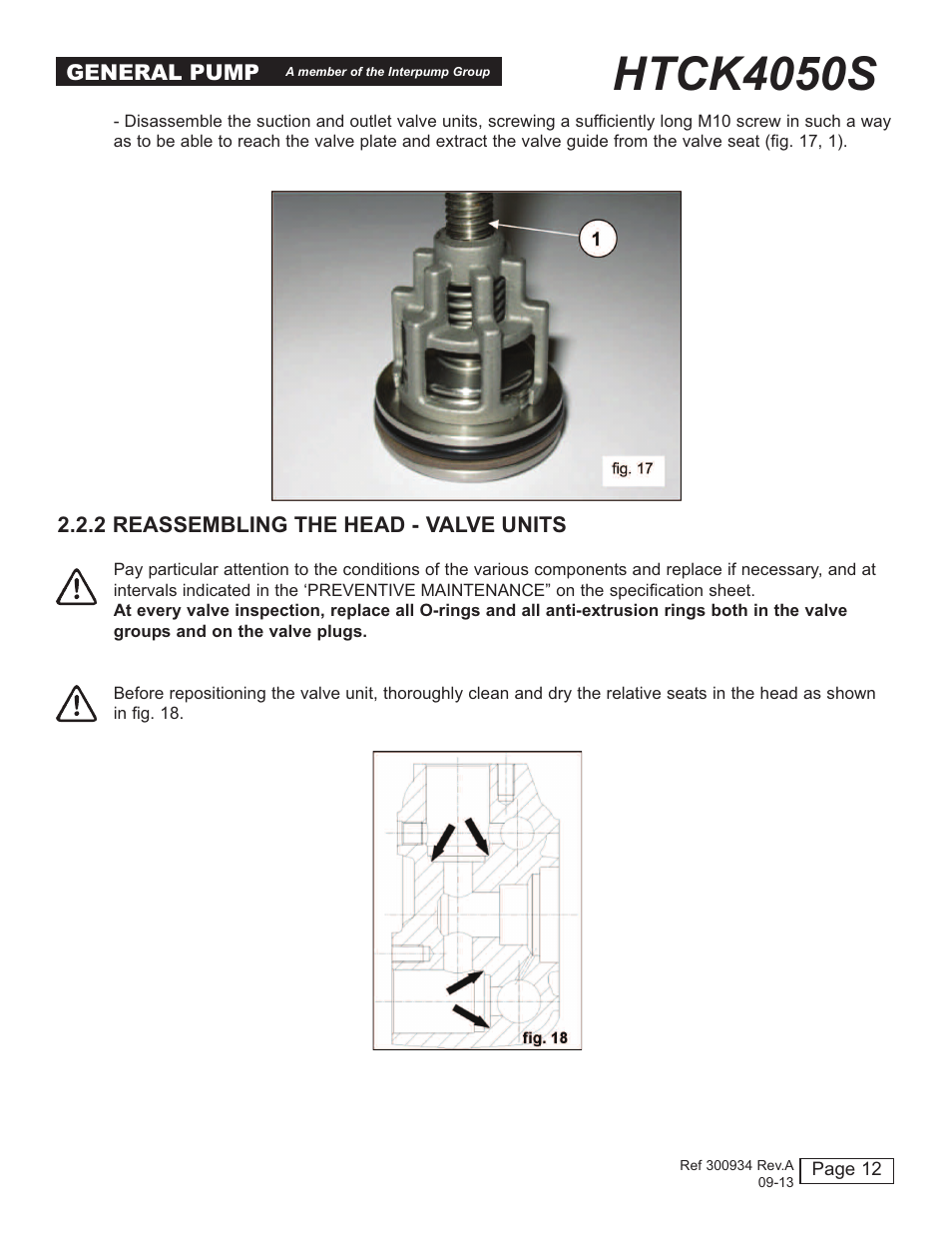 Htck4050s | General Pump HTCK4050S User Manual | Page 12 / 19