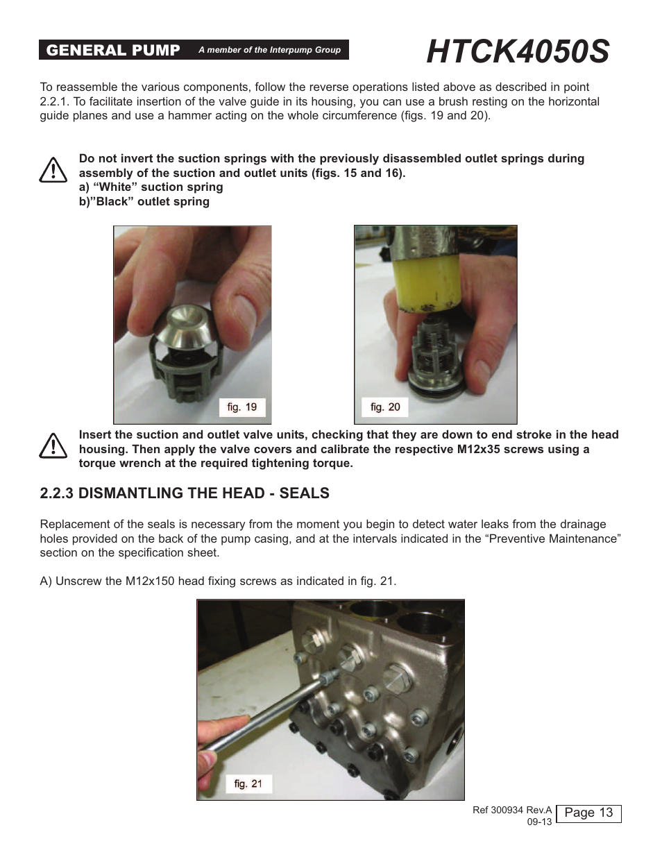 Htck4050s | General Pump HTCK4050S User Manual | Page 13 / 19