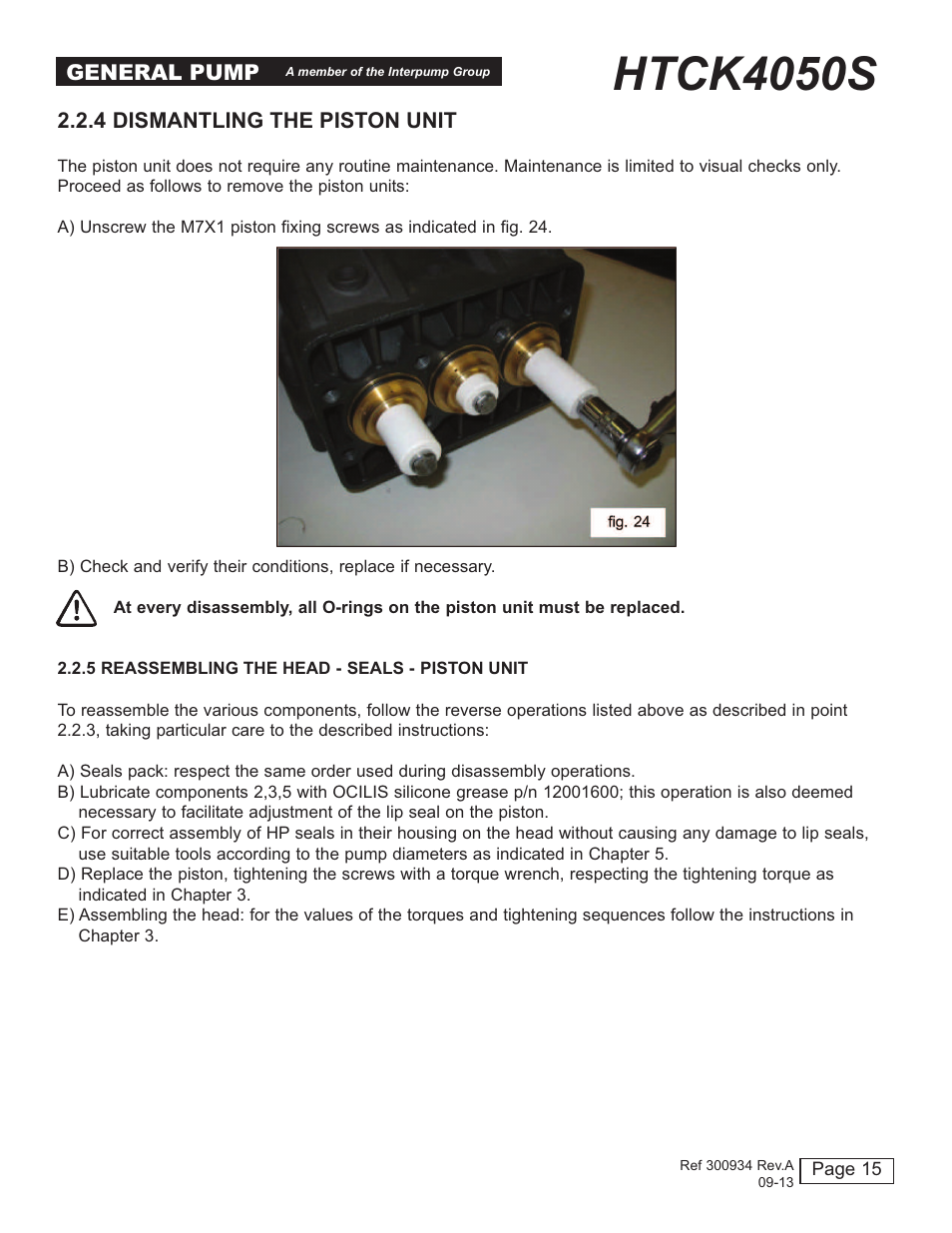 Htck4050s | General Pump HTCK4050S User Manual | Page 15 / 19