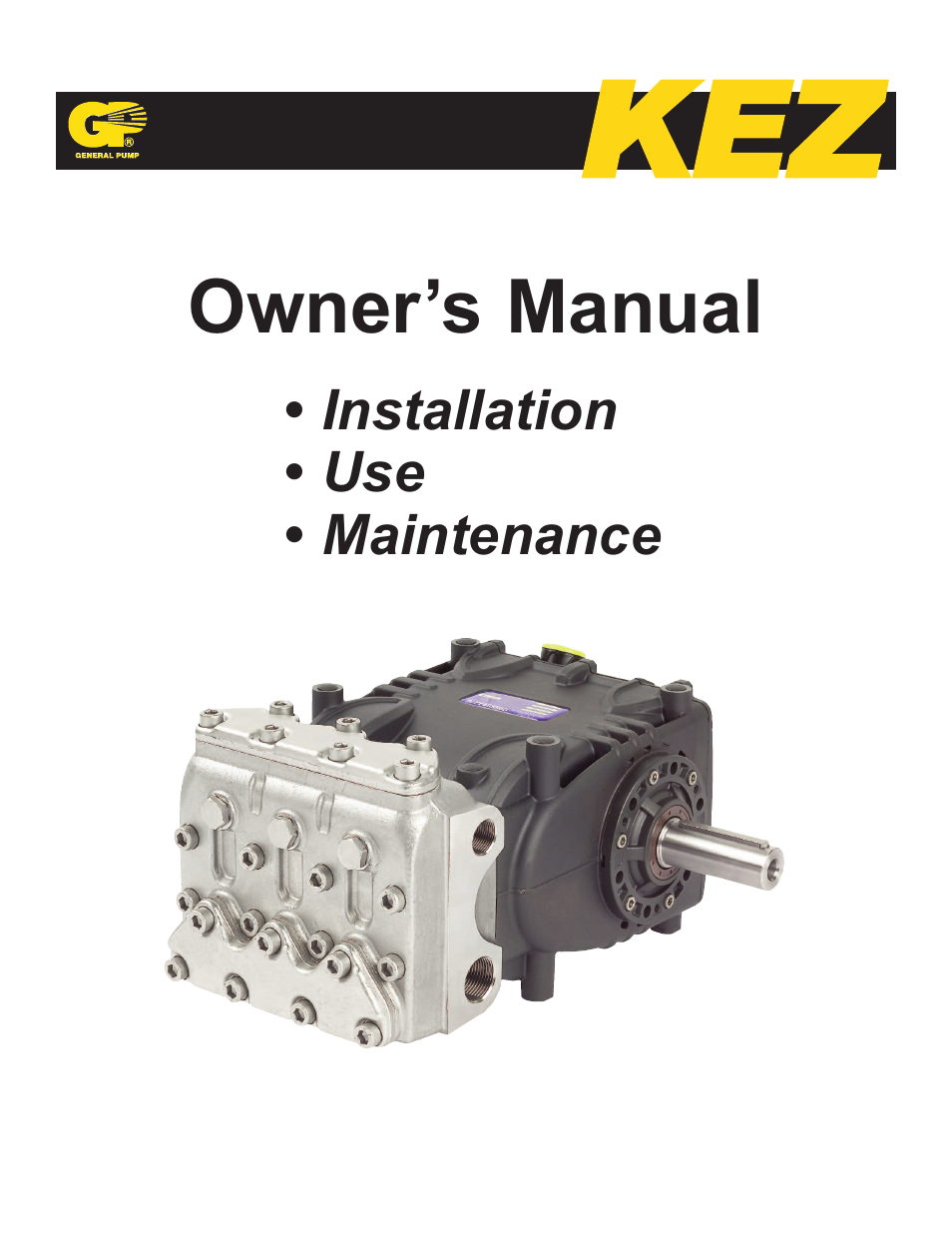 General Pump KEZ Owner Manual v.1 User Manual | 17 pages