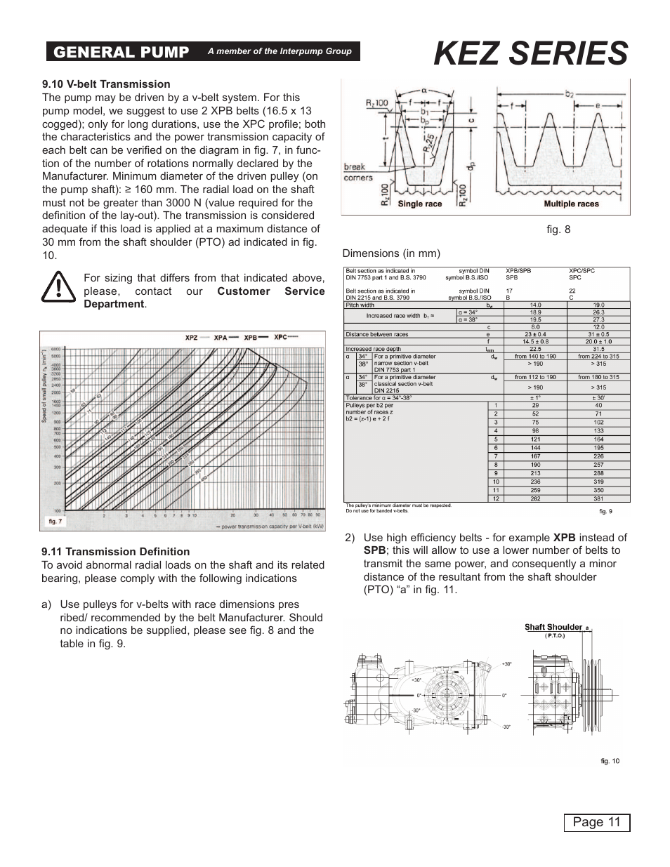 Kez series, General pump | General Pump KEZ Owner Manual v.1 User Manual | Page 11 / 17