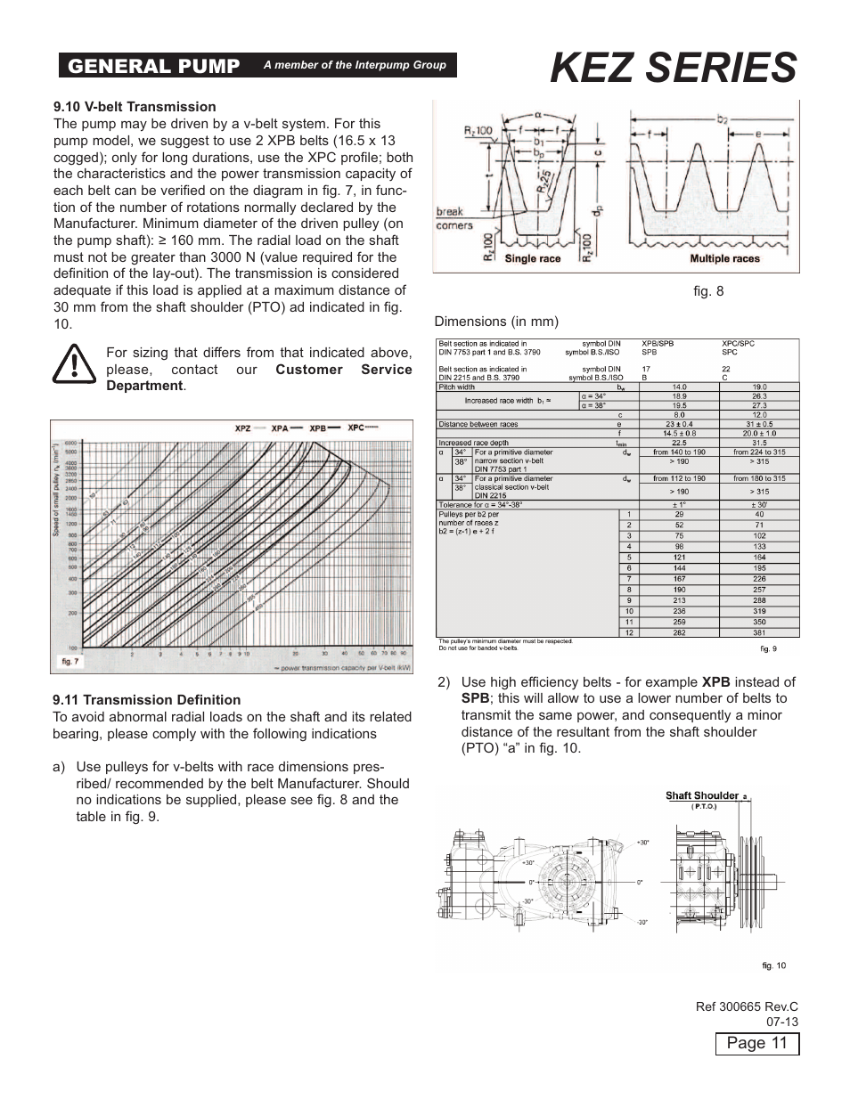 Kez series, General pump | General Pump KEZ Owner Manual v.2 User Manual | Page 11 / 17