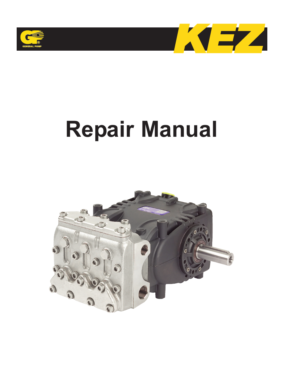 General Pump KEZ Repair Manual User Manual | 16 pages