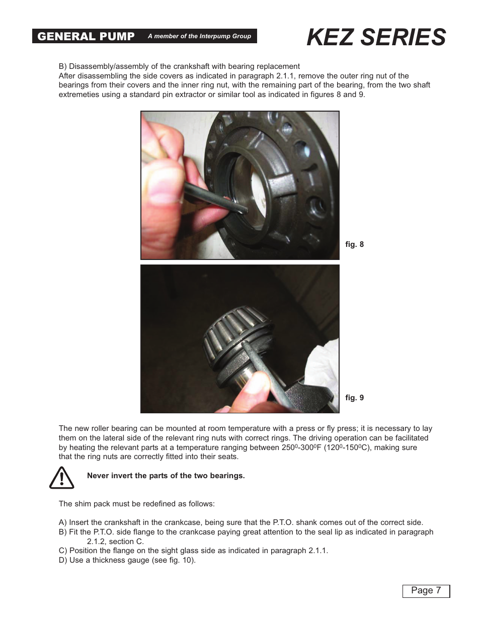 Kez series, General pump | General Pump KEZ Repair Manual User Manual | Page 7 / 16