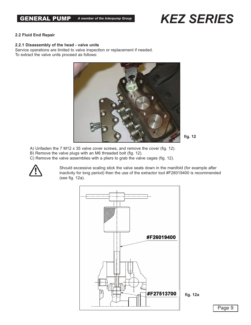 Kez series, General pump | General Pump KEZ Repair Manual User Manual | Page 9 / 16