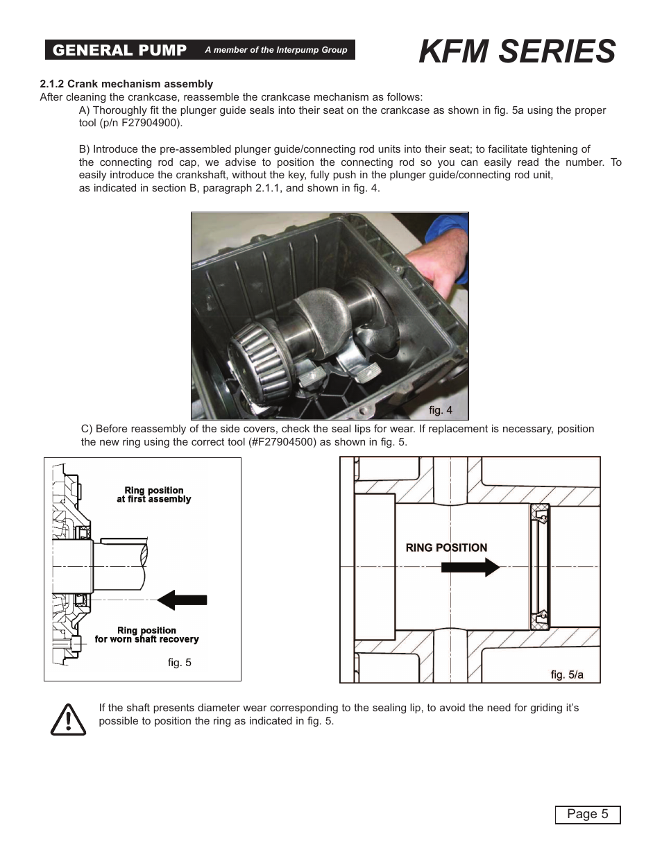 Kfm series, General pump | General Pump KFM Repair Manual User Manual | Page 5 / 16