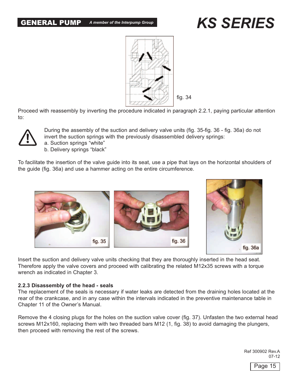 Ks series | General Pump KS Repair Manual User Manual | Page 15 / 21