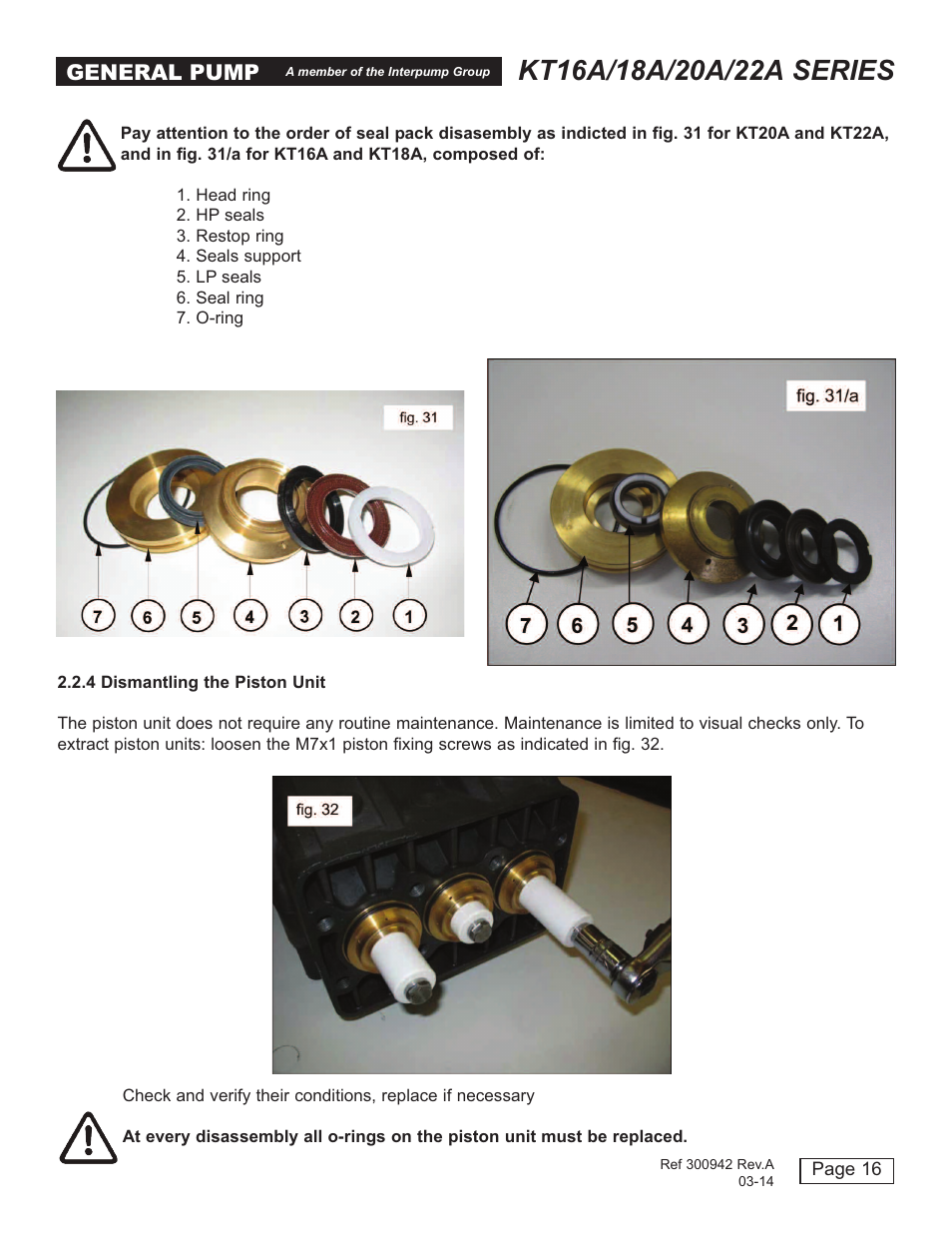 General pump | General Pump T16A-18A-20A-22A User Manual | Page 16 / 21