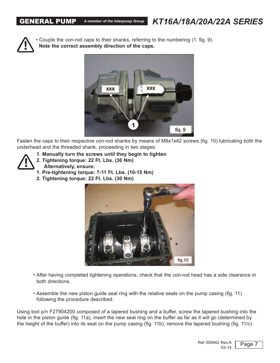 General pump | General Pump T16A-18A-20A-22A User Manual | Page 7 / 21