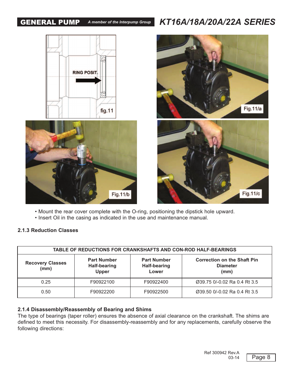 General pump | General Pump T16A-18A-20A-22A User Manual | Page 8 / 21