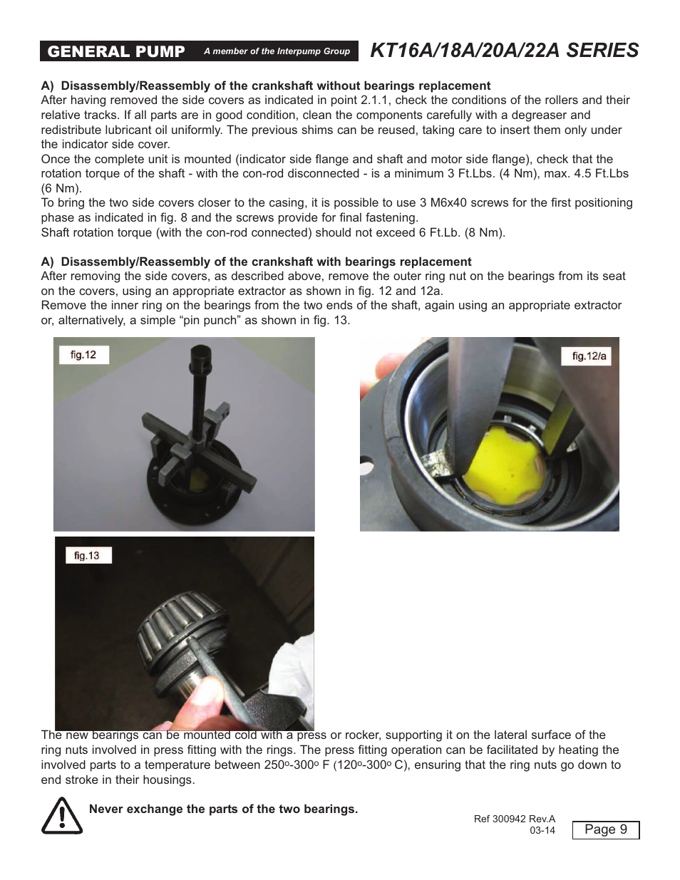 General pump | General Pump T16A-18A-20A-22A User Manual | Page 9 / 21