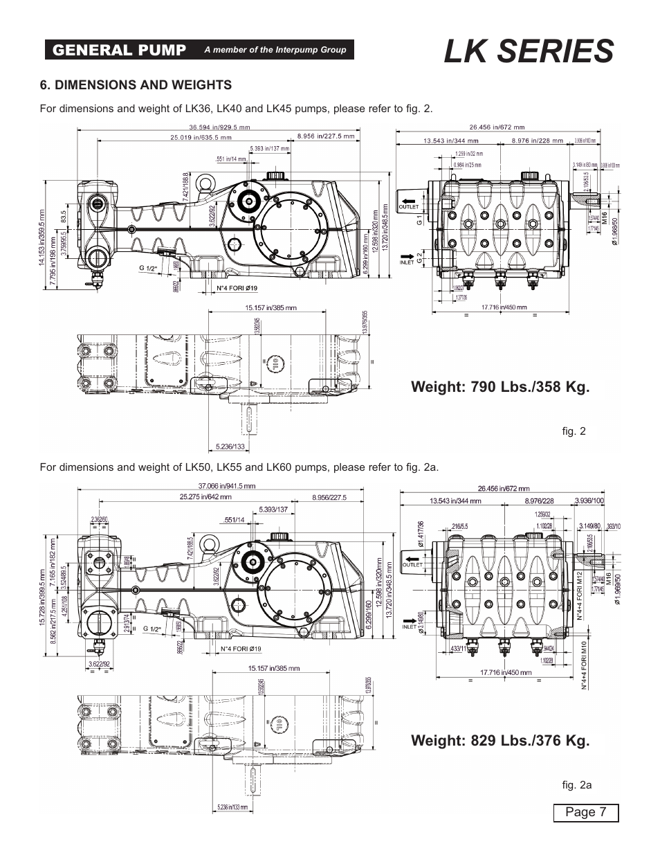 Lk series | General Pump LK Owner Manual User Manual | Page 7 / 24