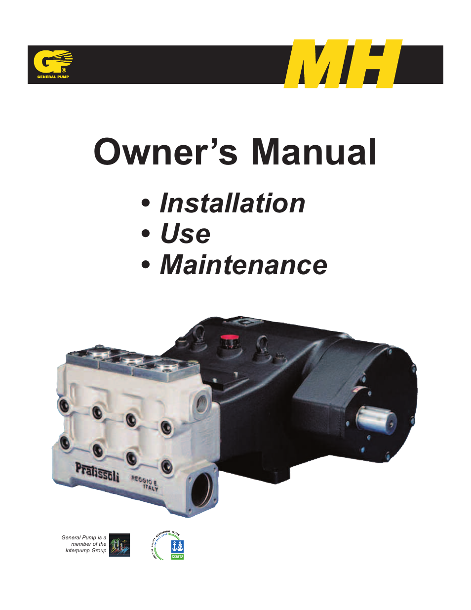 General Pump MH User Manual | 18 pages