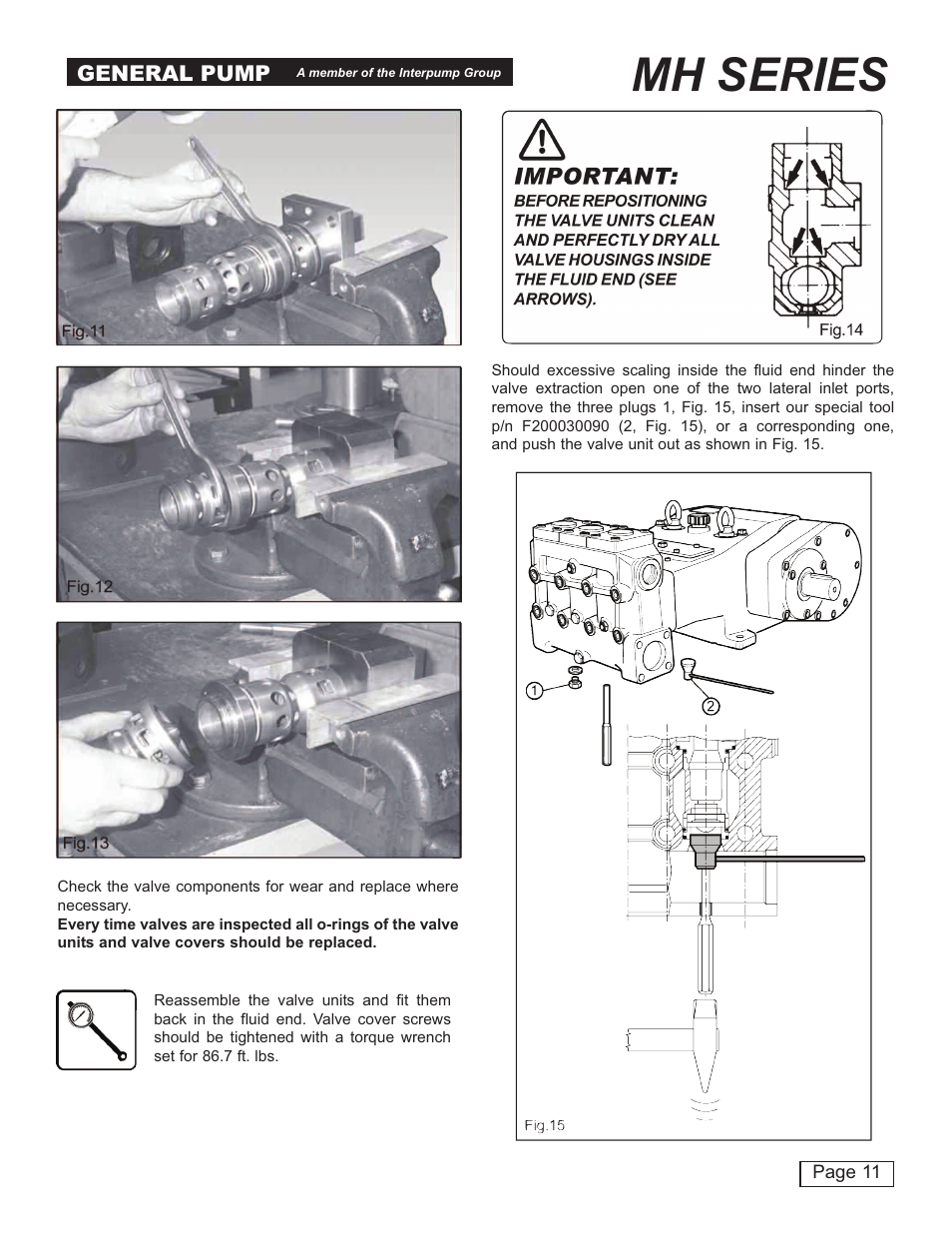 Mh series, General pump | General Pump MH User Manual | Page 11 / 18