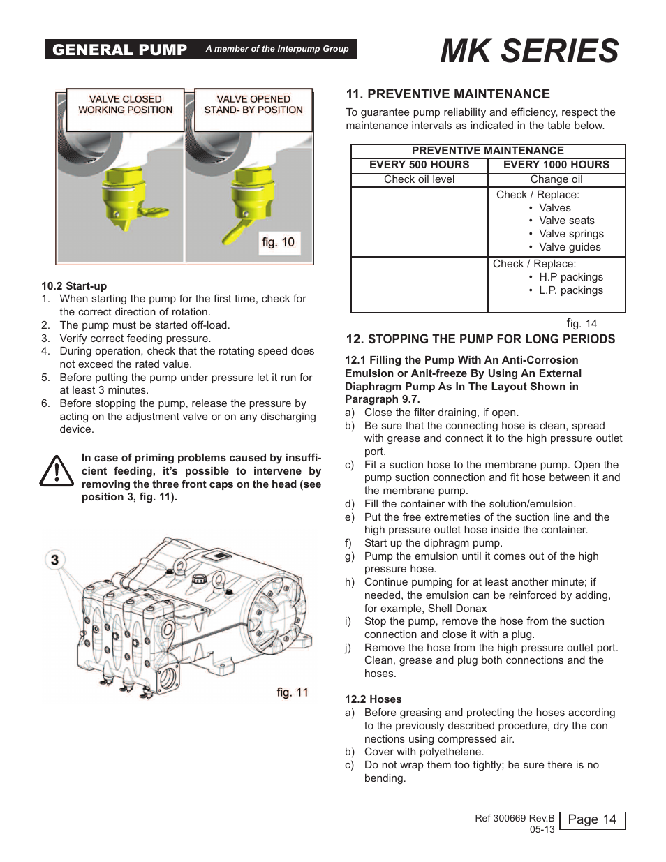 Mk series, General pump | General Pump MK Owner Manual User Manual | Page 14 / 21