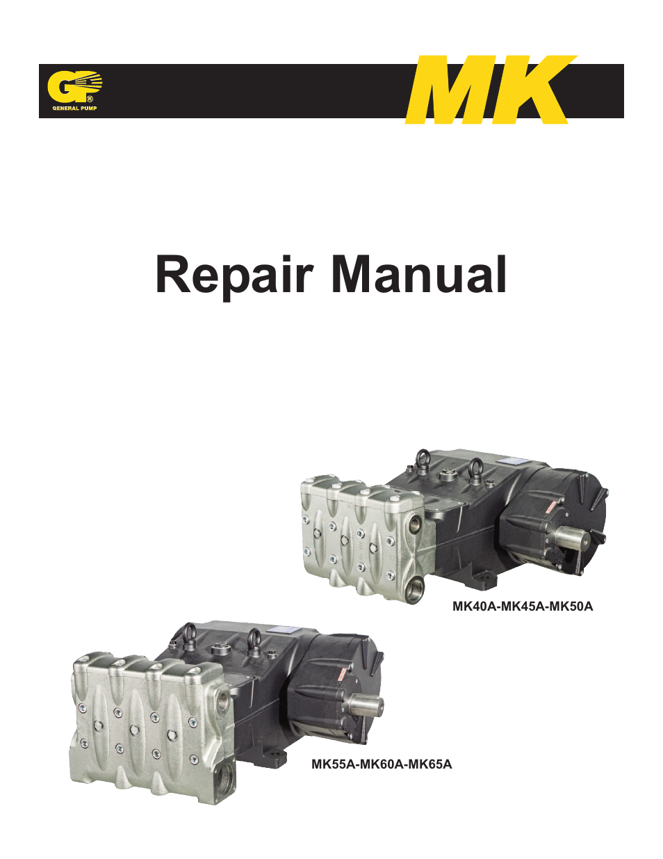 General Pump MK Repair Manual User Manual | 45 pages