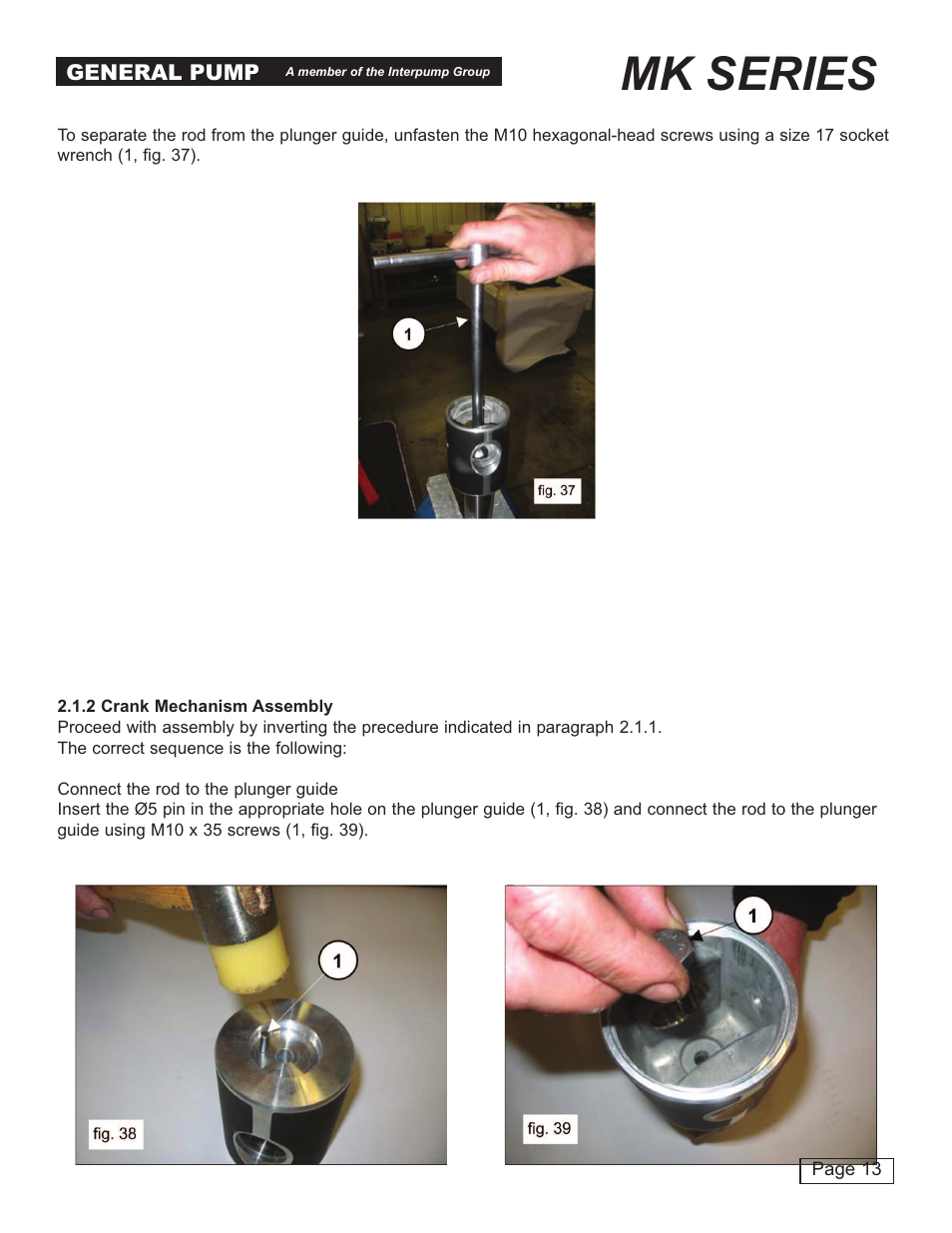 Mk series | General Pump MK Repair Manual User Manual | Page 13 / 45