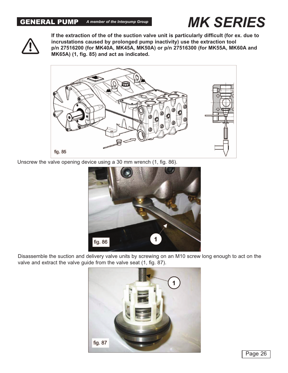 Mk series | General Pump MK Repair Manual User Manual | Page 26 / 45