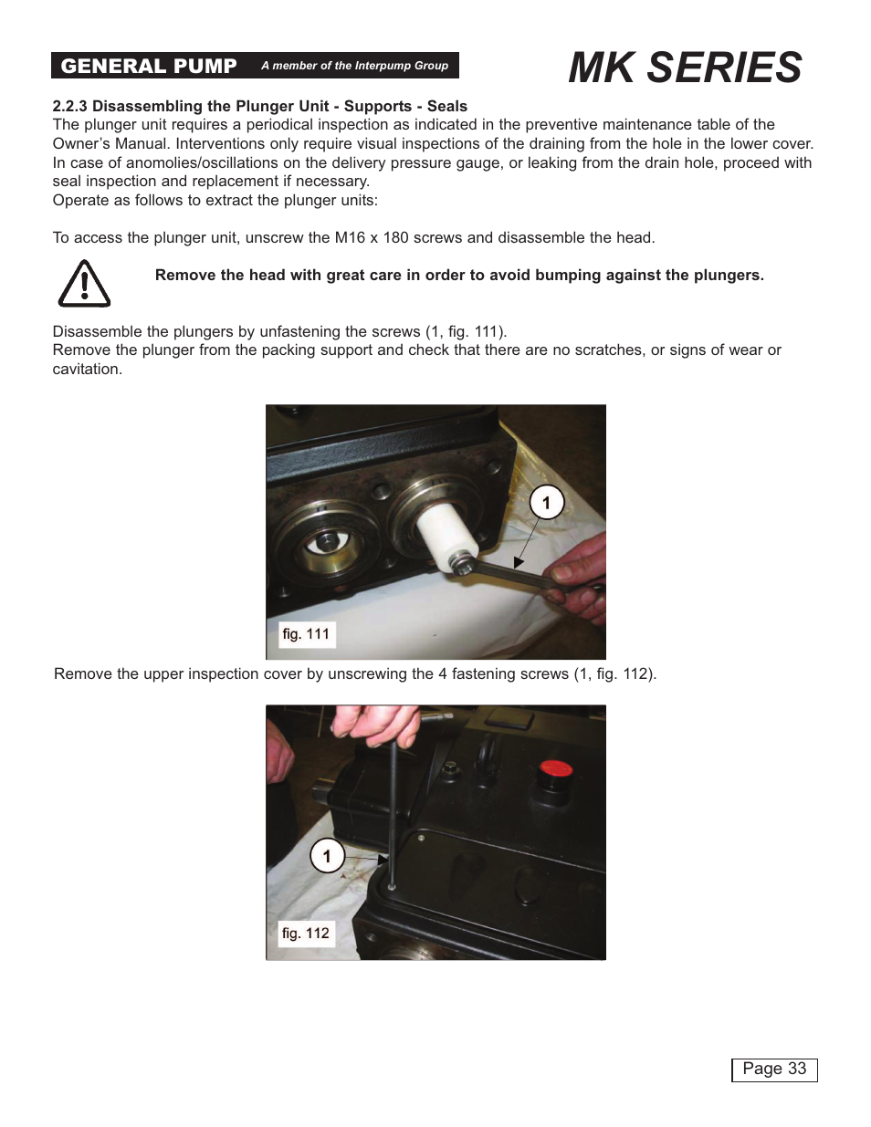 Mk series | General Pump MK Repair Manual User Manual | Page 33 / 45