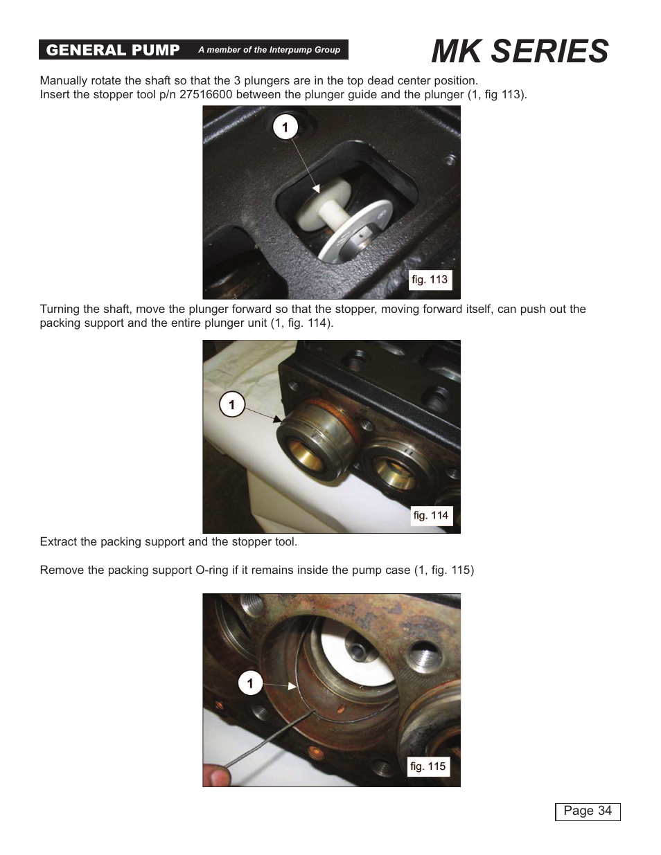 Mk series | General Pump MK Repair Manual User Manual | Page 34 / 45