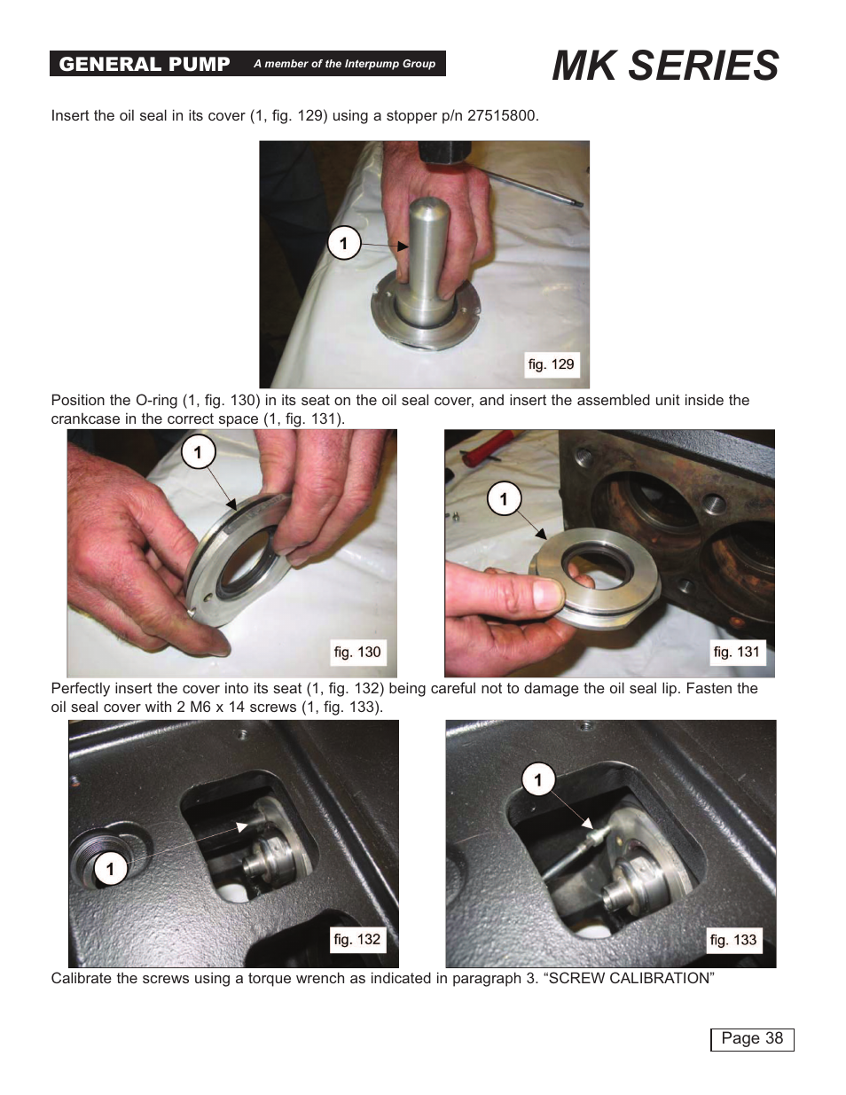 Mk series | General Pump MK Repair Manual User Manual | Page 38 / 45