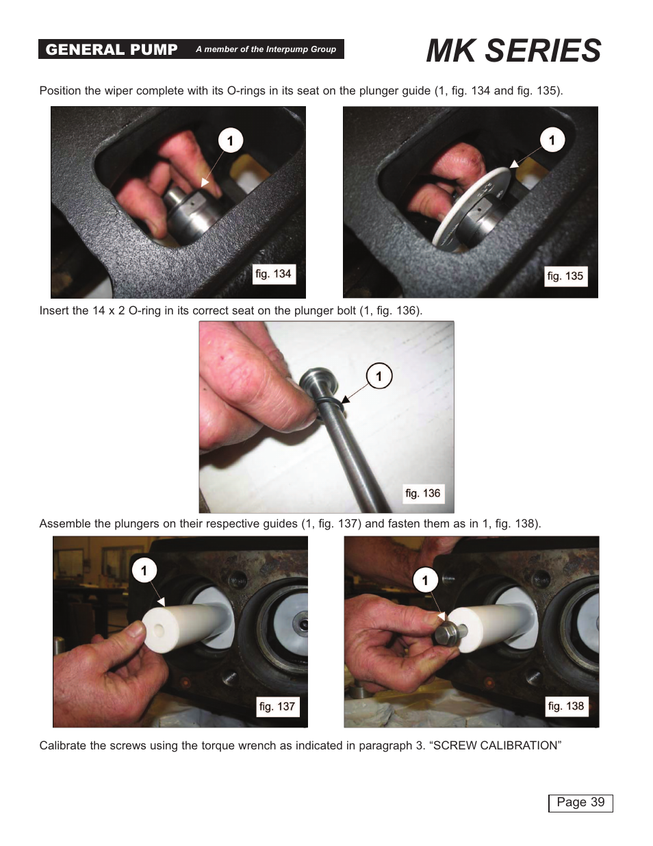 Mk series | General Pump MK Repair Manual User Manual | Page 39 / 45