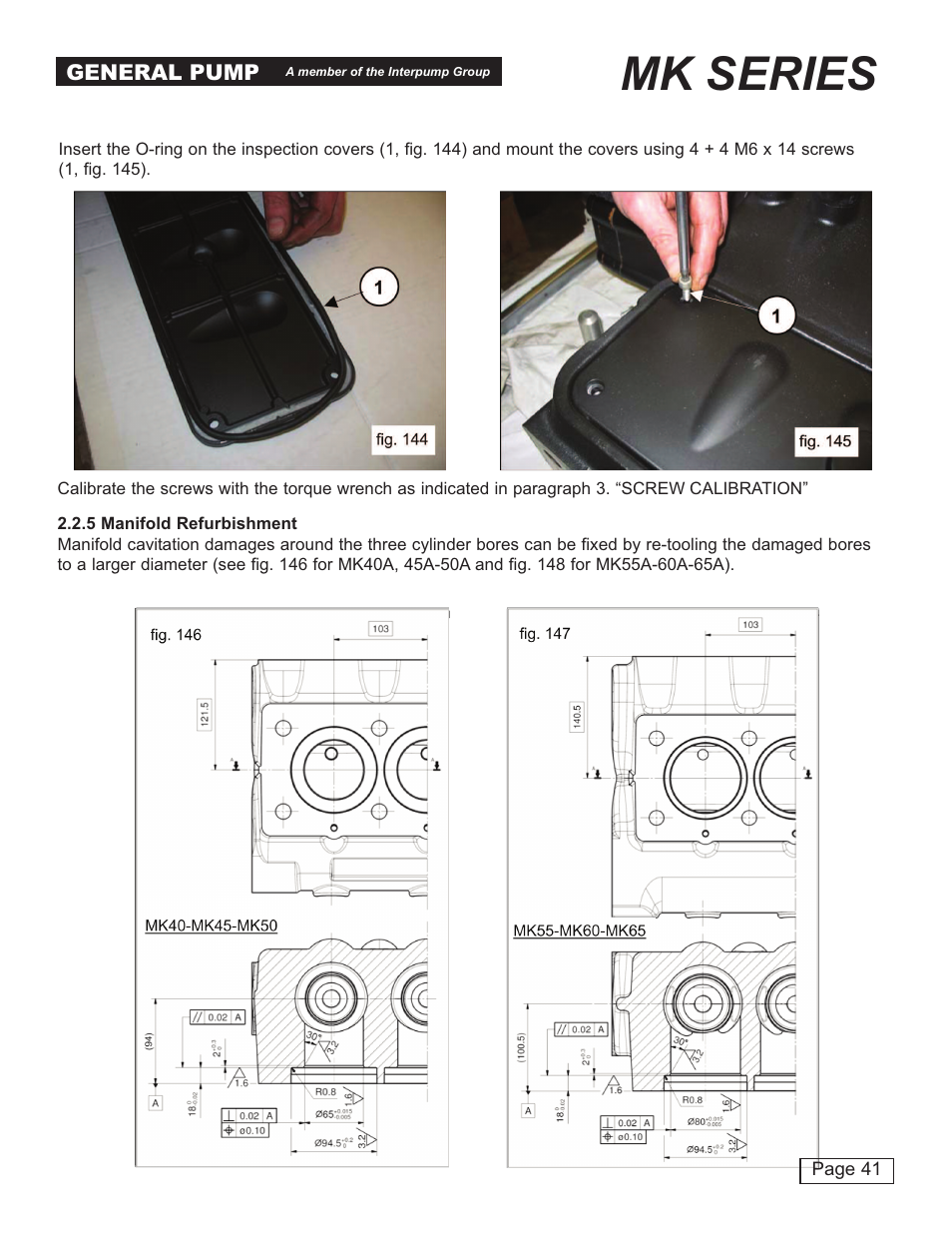 Mk series | General Pump MK Repair Manual User Manual | Page 41 / 45