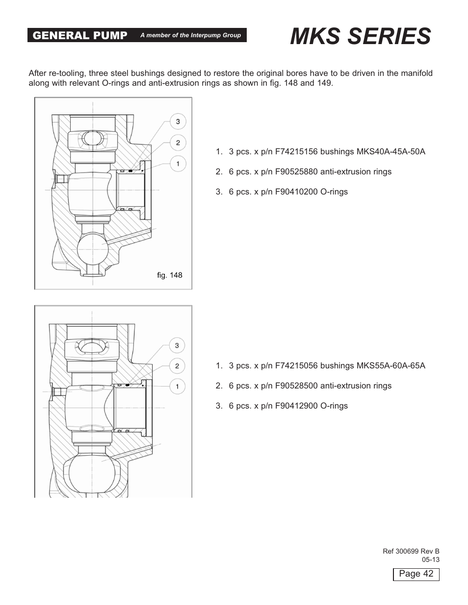 Mks series | General Pump MKS Repair Manual User Manual | Page 42 / 45