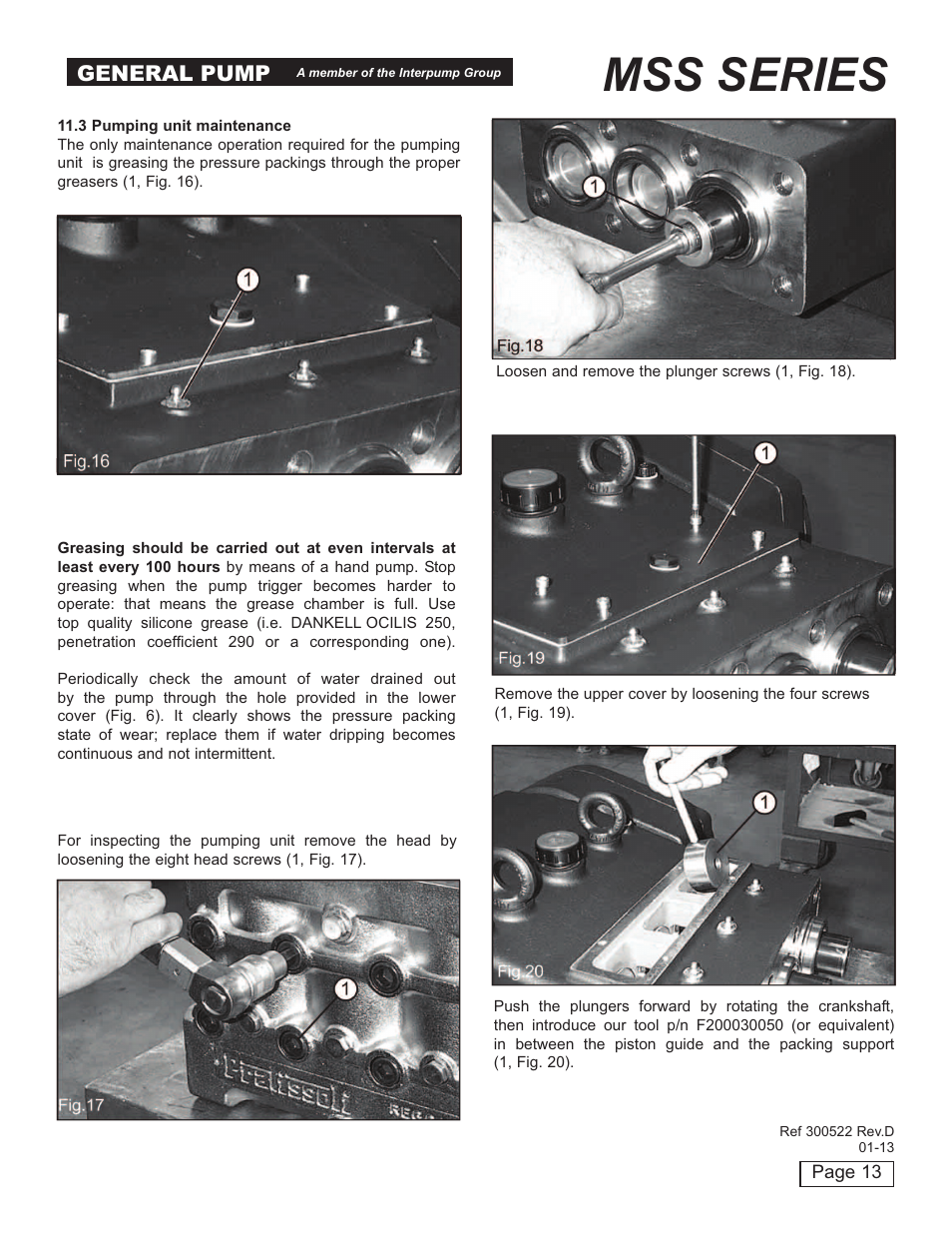 Mss series, General pump | General Pump MSS Owner Manual User Manual | Page 13 / 21